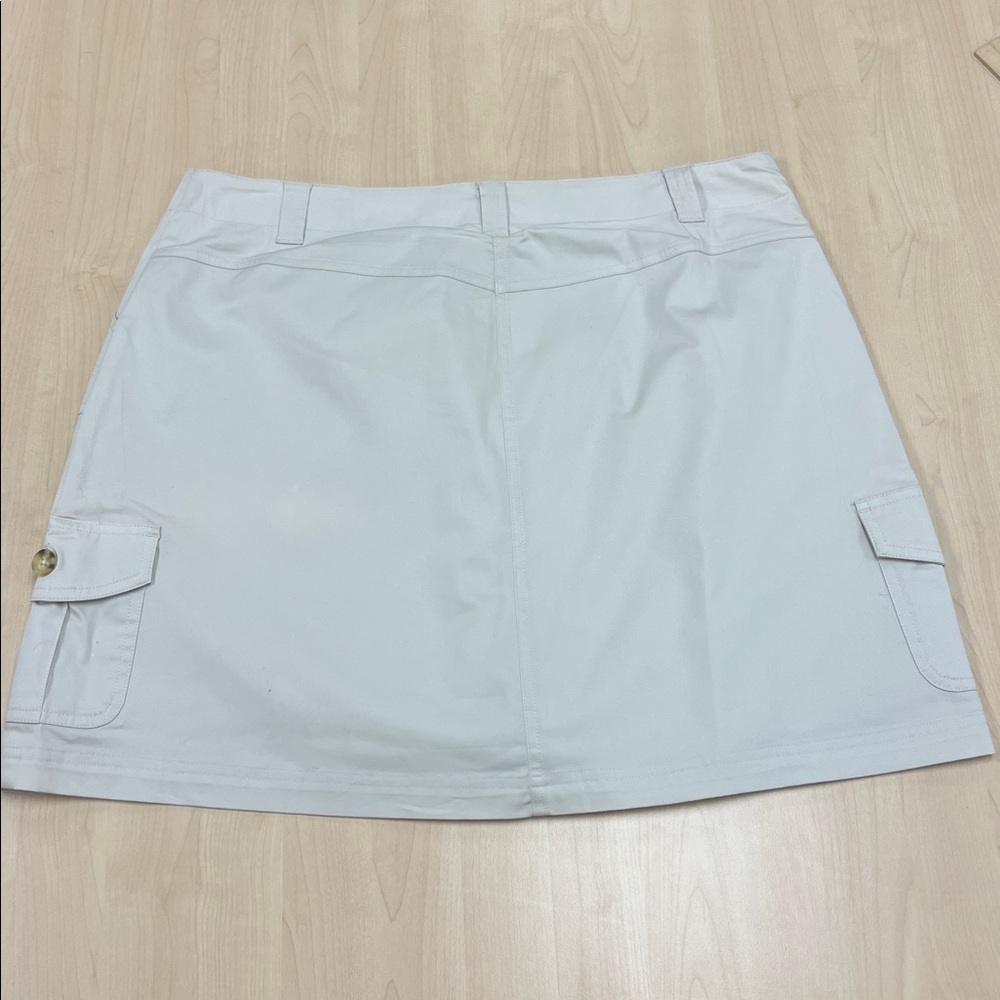 Chaus Sport Vintage Y2K Beige Cargo Mini Skort Utility Gorpcore 90s Grunge 14 - Picture 7 of 10